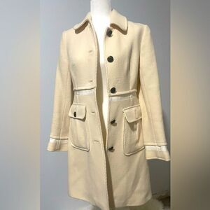 Juicy Couture cream long Peacoat M